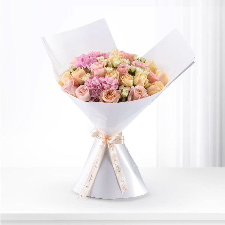 Peach Blossom Enchantment Bouquet - Zuvees.ae