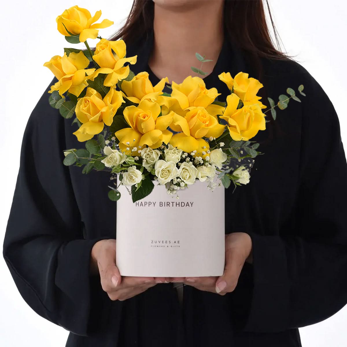 Sunshine & Snowflakes Birthday Bloom Box - Zuvees.ae