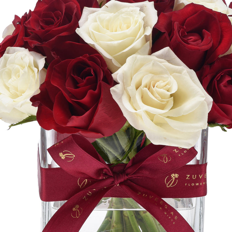 The Perfect Pair In Glass Vase - Zuvees.ae