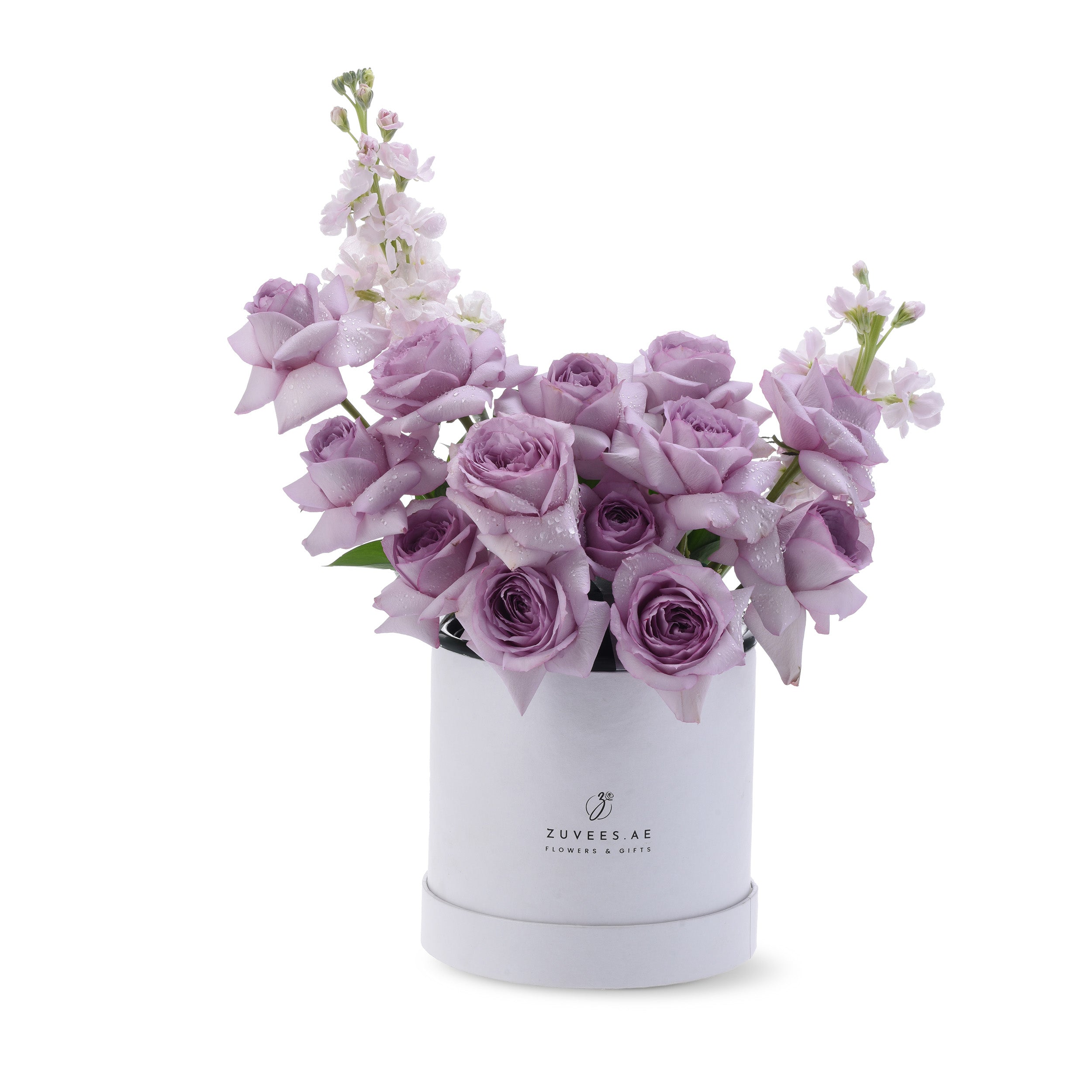 Lavender Bliss In White Bloom Box