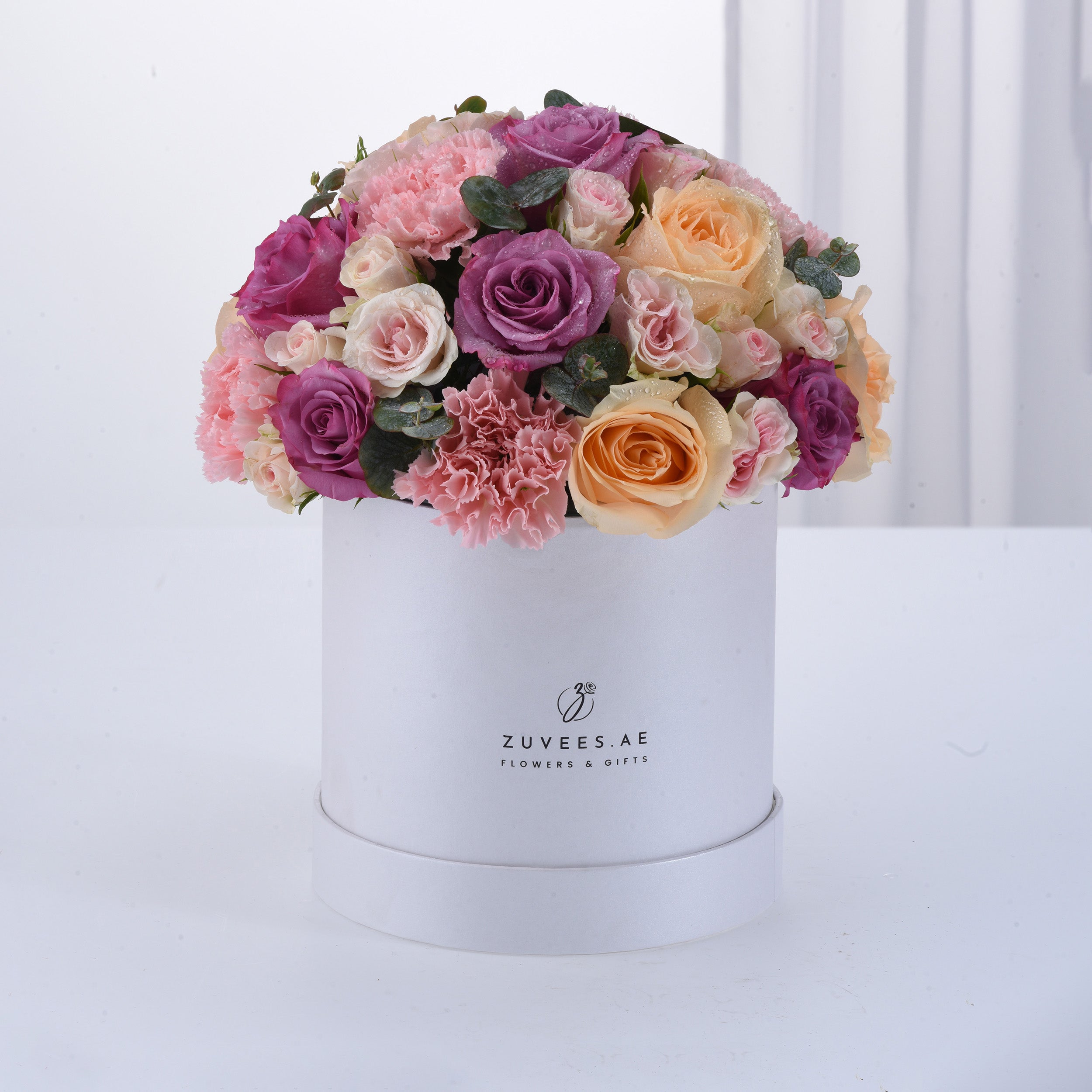 Blush & Lavender White Bloom Box
