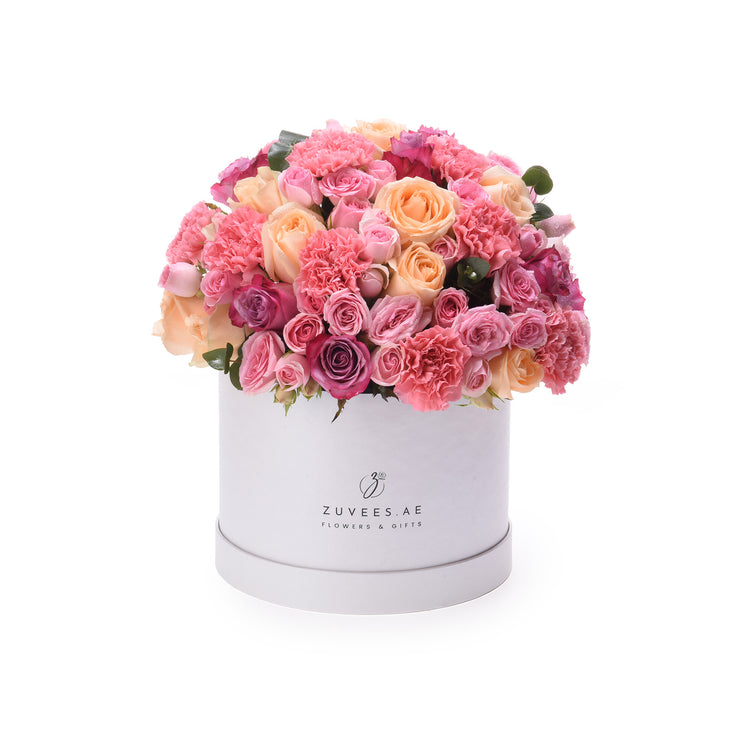 Blush & Lavender White Bloom Box