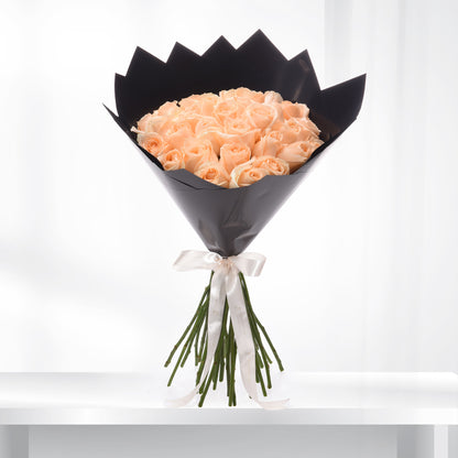 Peach Dream Rose Bouquet