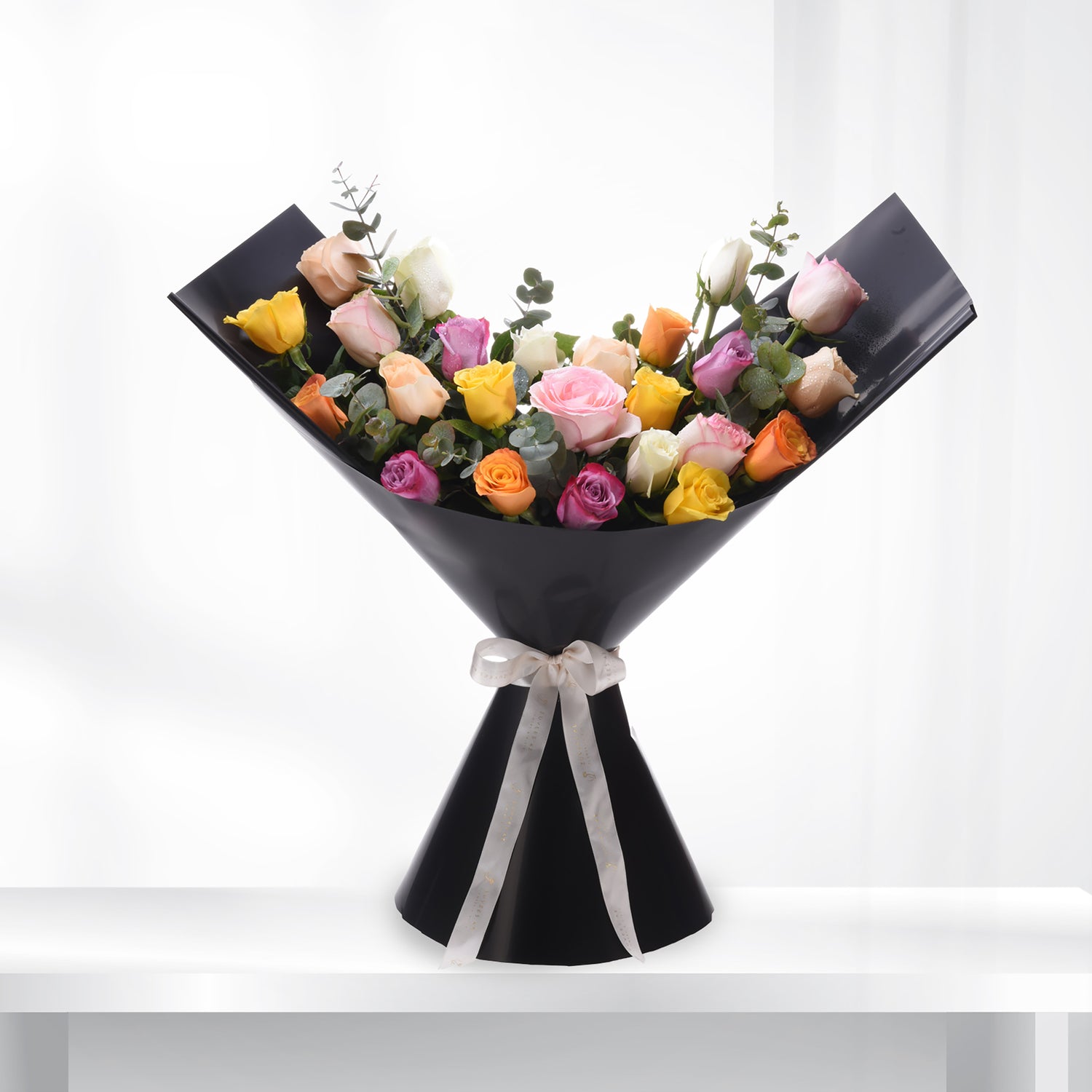 Modern Melange Mix Roses Bouquet