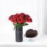 12 Red Roses In You Are My World Vase Cake Combo - Zuvees.ae