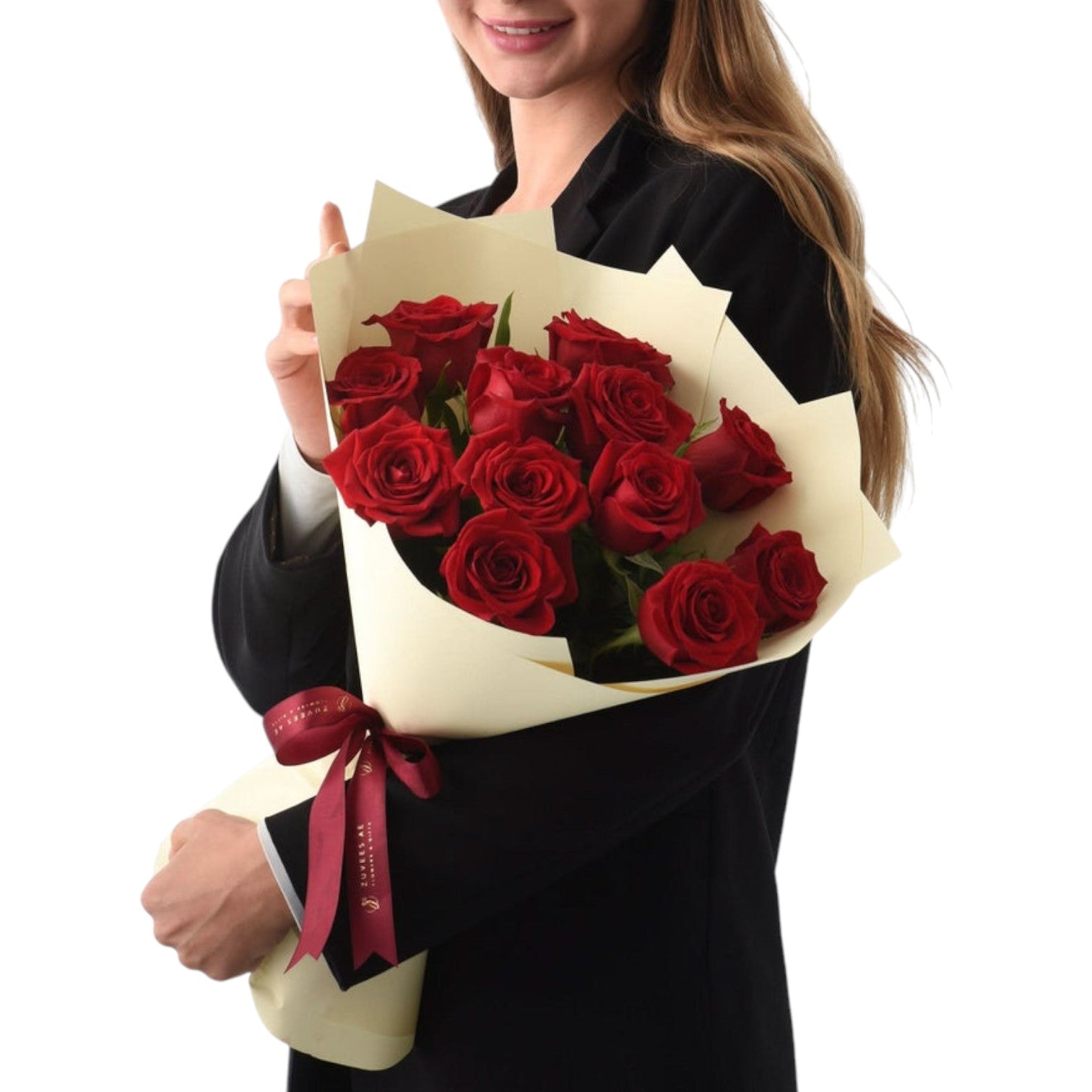 12 Roses Eternal Love Bouquet with Cake