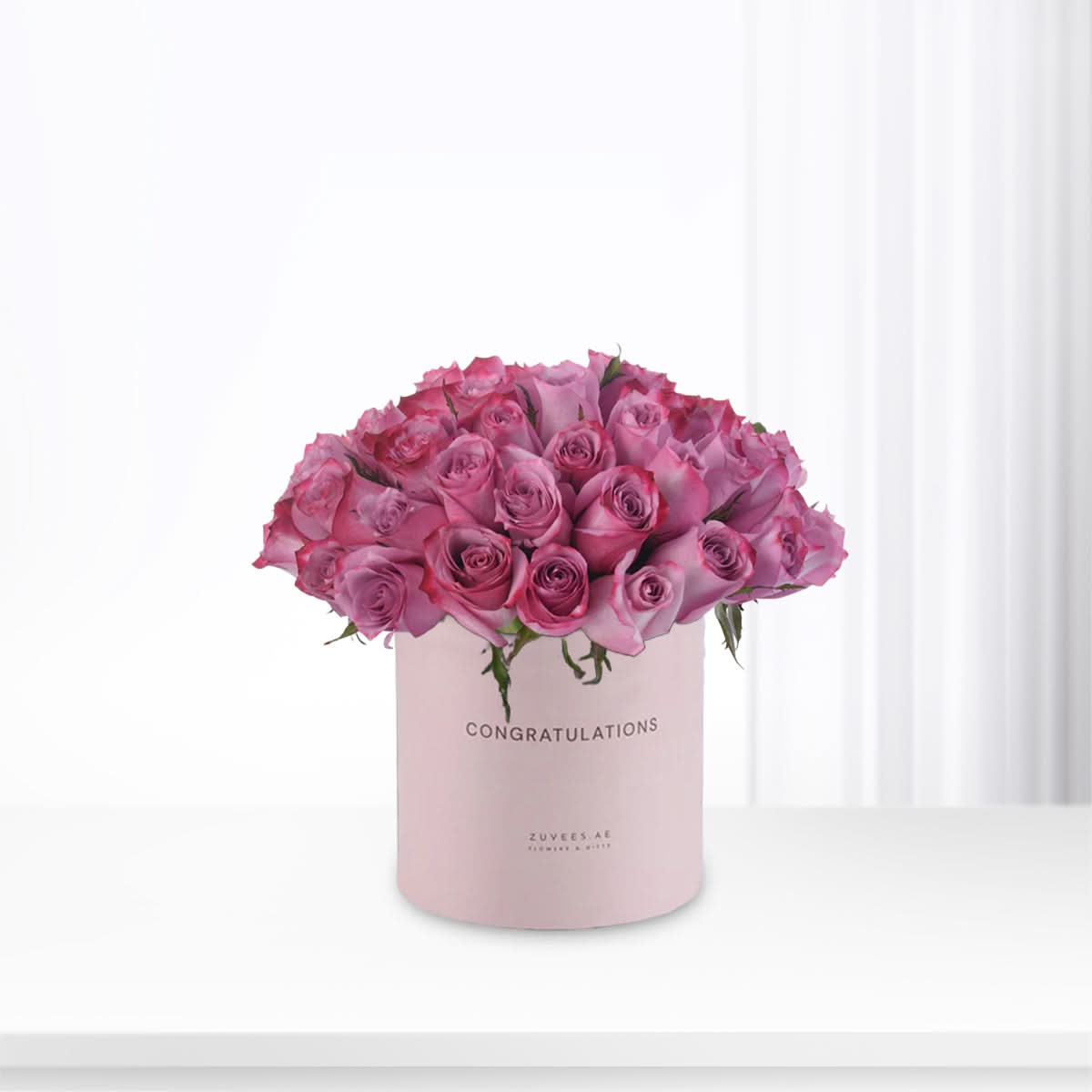 51 Velvety Roses Congratulations Vase - Zuvees.ae
