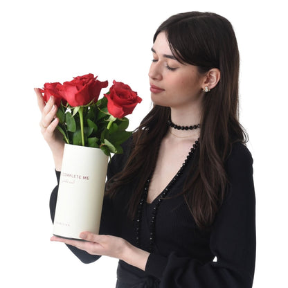 6 Roses In You Complete Me Vase - Zuvees.ae