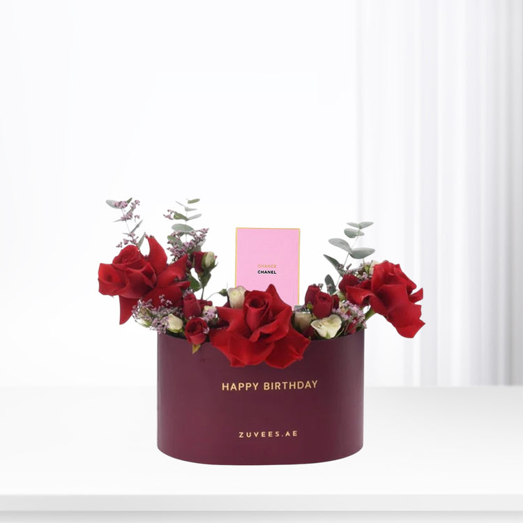 Aurora of Roses Happy Birthday Box Perfume Combo - Zuvees.ae