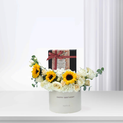 Birthday Blooms &amp; Chocolate Combo Box - Zuvees.ae