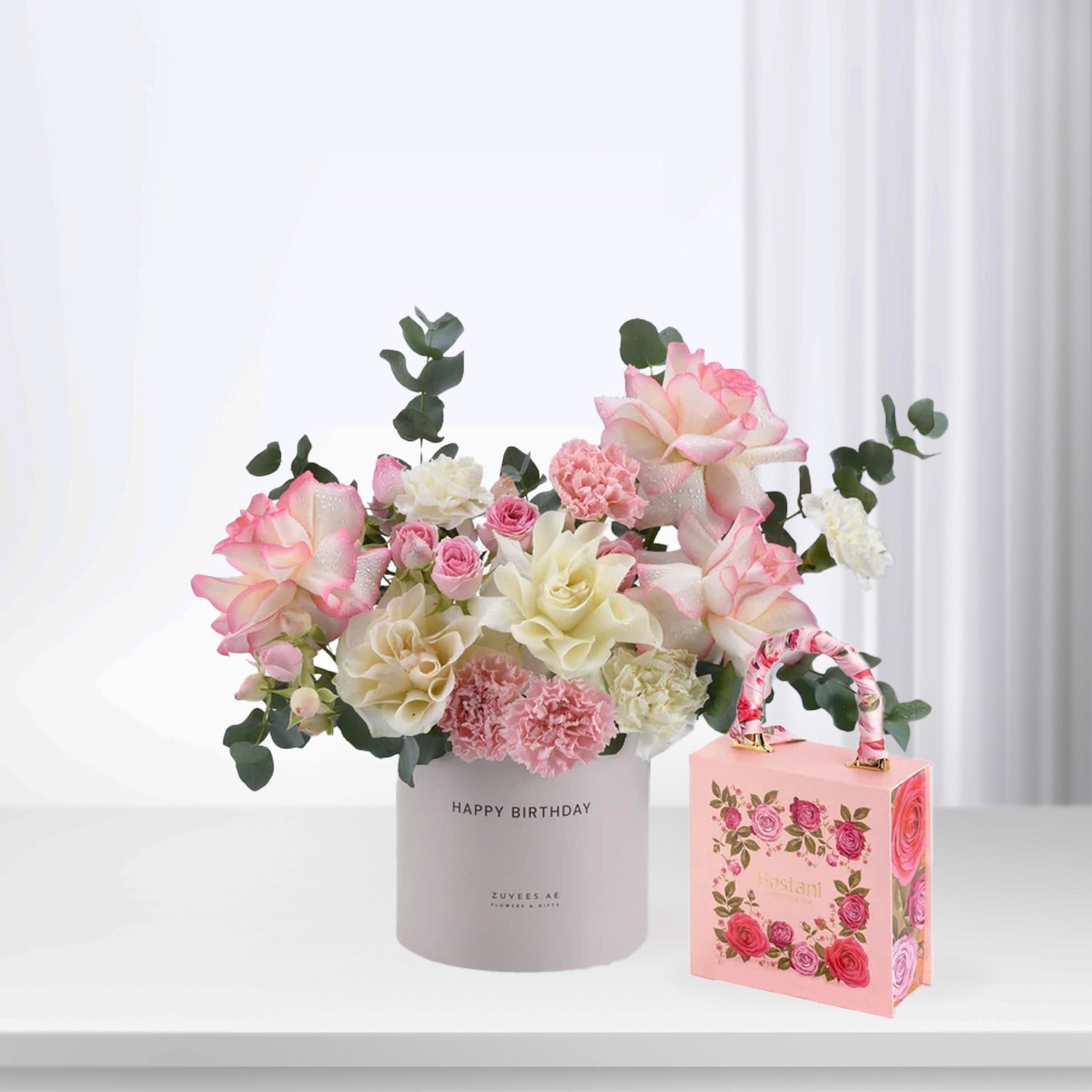 Blush Serenity Birthday Box Combo - Zuvees.ae