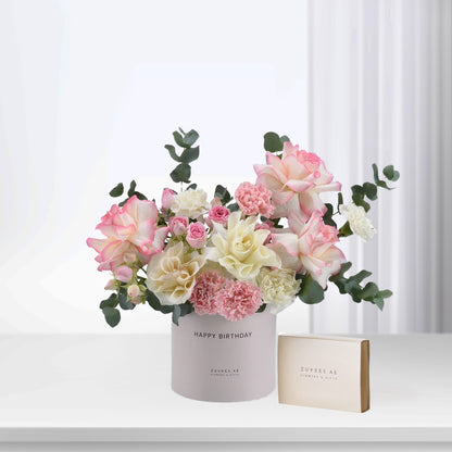 Blush Serenity Birthday Box Combo - Zuvees.ae