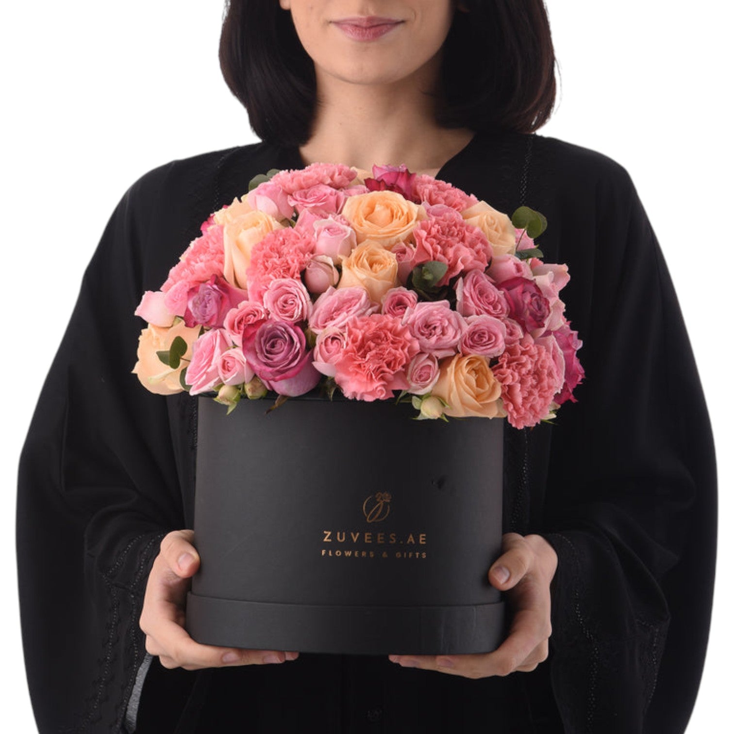 Blush & Lavender White Bloom Box - Zuvees.ae