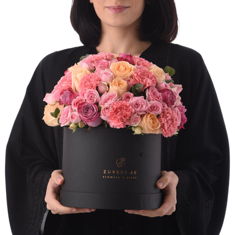 Blush &amp; Lavender White Bloom Box - Zuvees.ae