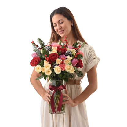 Blushing Fall in Vase