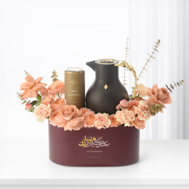 Coffee-Blush Florals Eid Edition - Zuvees.ae