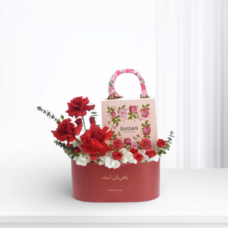 Combo Of Love With Bostani Chocolates