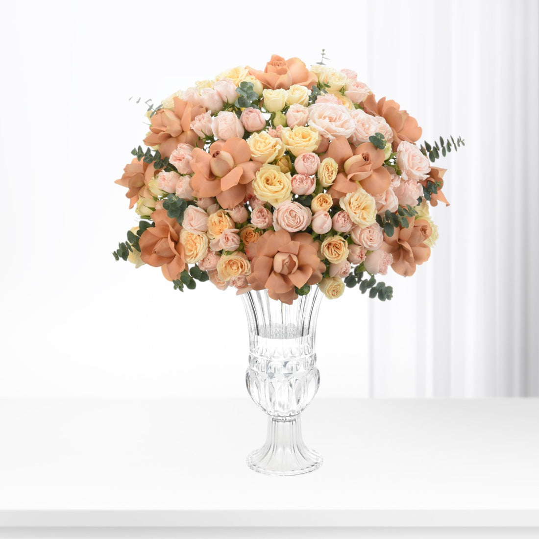 Desert Blush Dome Crystal Vase - Zuvees.ae