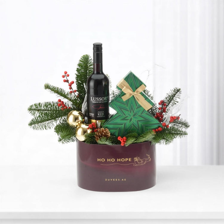 Ho Ho Hope Evergreen Gift Box