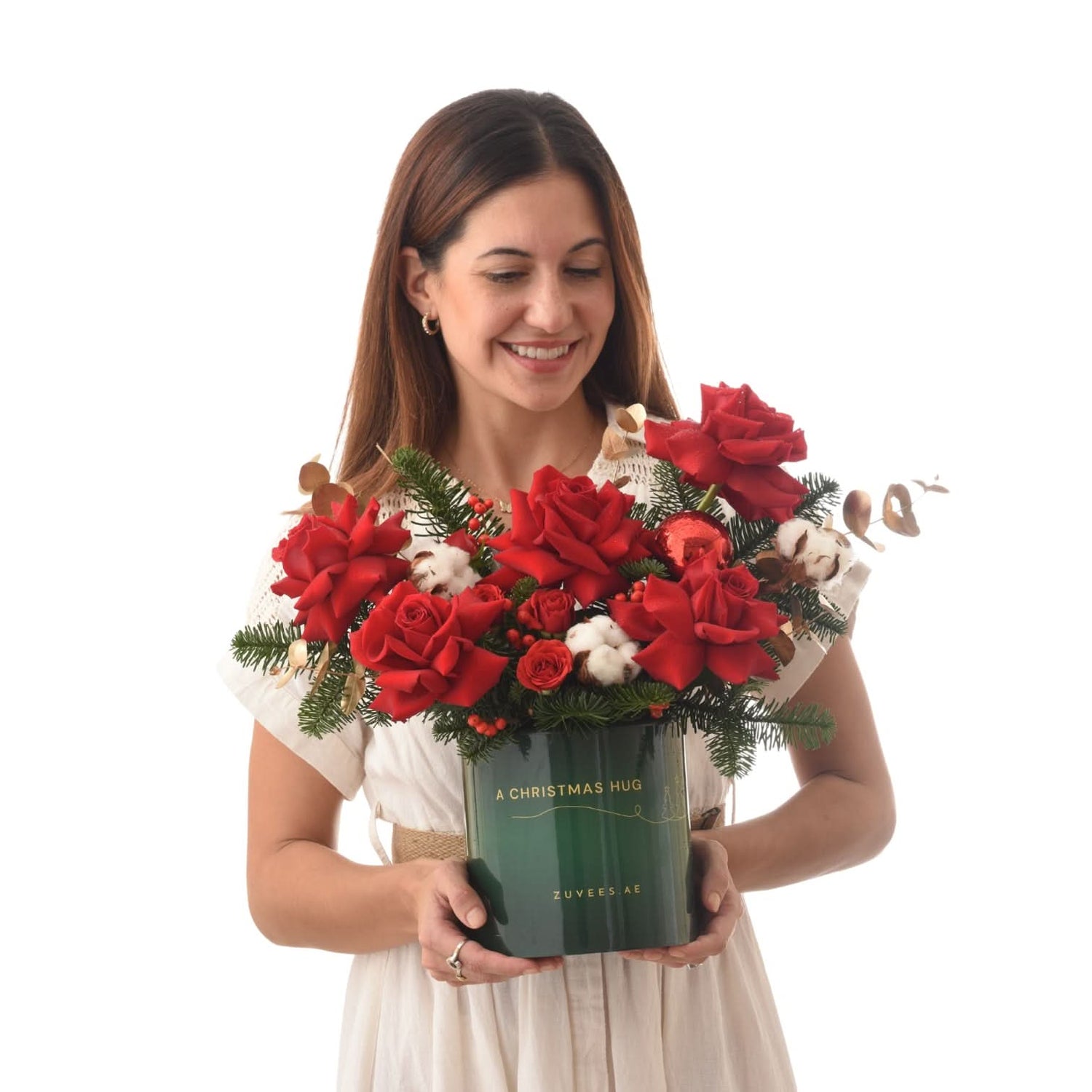 Frosty Rosefire Bloom Box