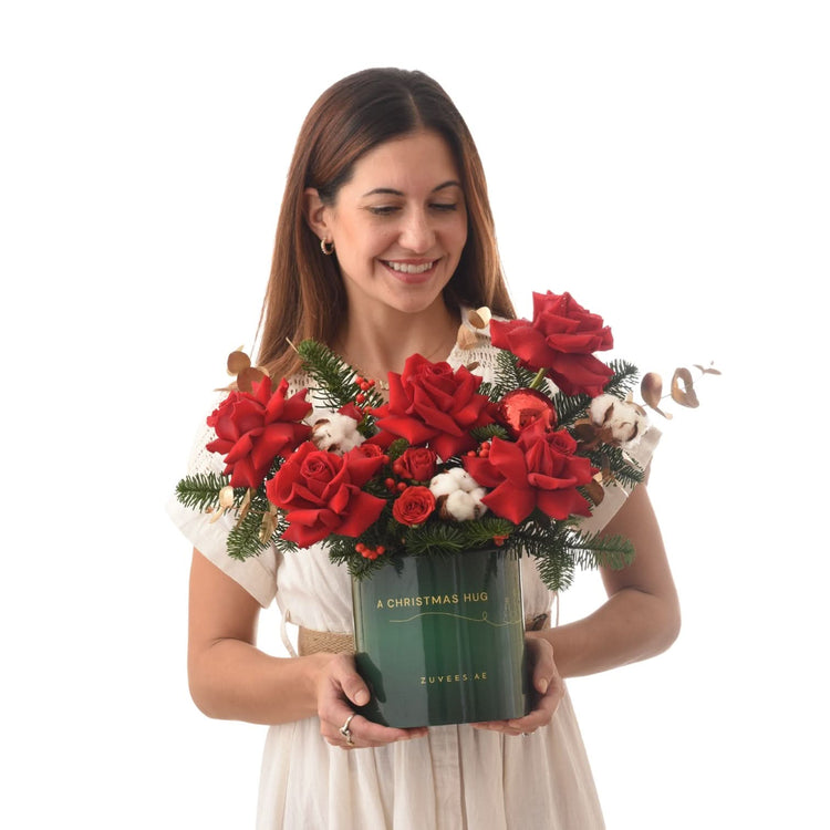 Frosty Rosefire Bloom Box