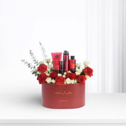 Gesture in Flowers with Rituals Of Ayurveda