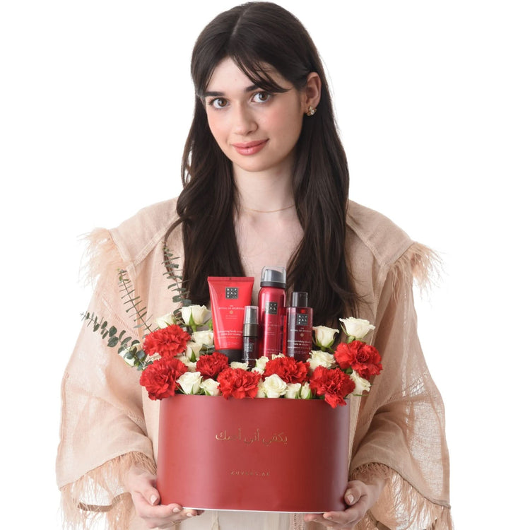 Gesture in Flowers with Rituals Of Ayurveda