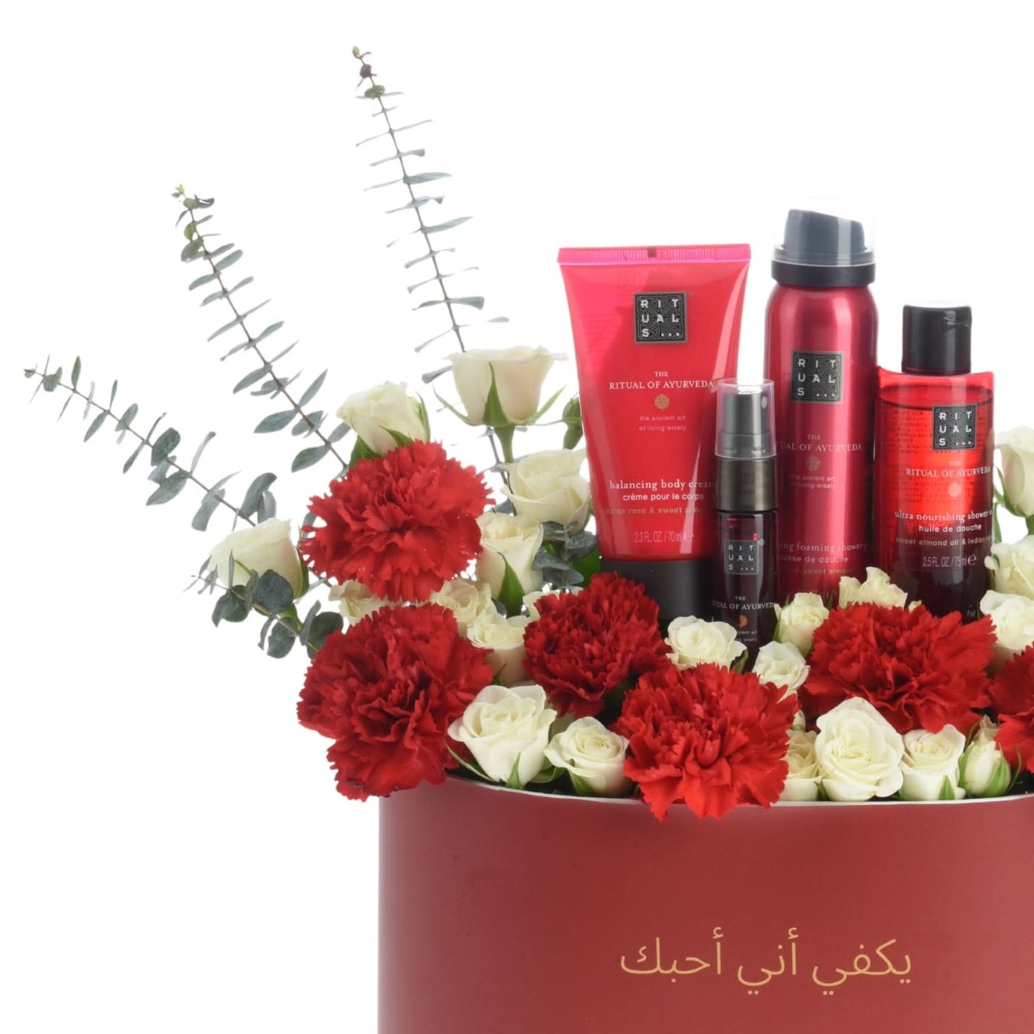 Gesture in Flowers with Rituals Of Ayurveda