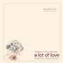 Soft beige card with hand-holding floral line art and “a lot of love” message.