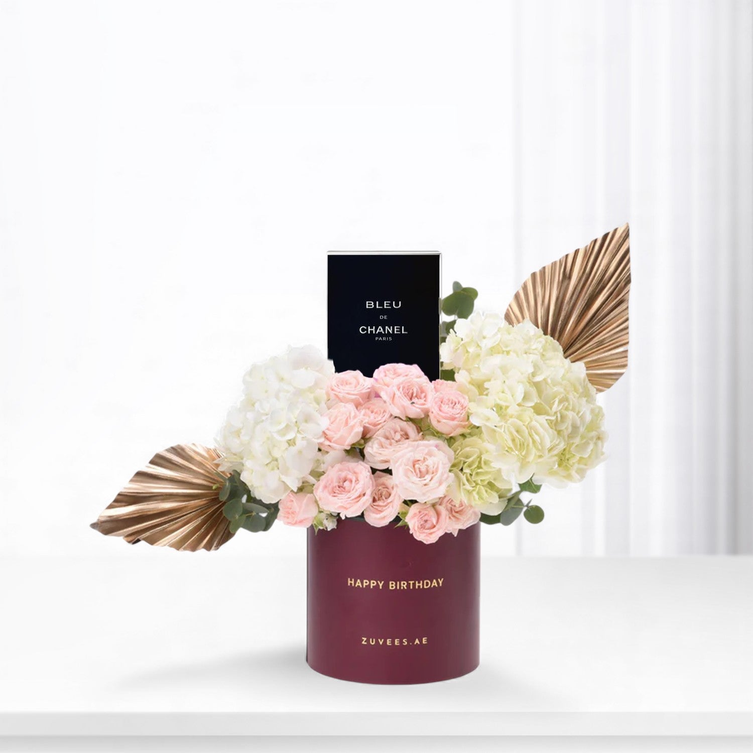 Golden Grace Birthday Bloom Box Perfume Combo - Zuvees.ae
