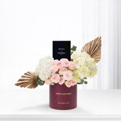 Golden Grace Birthday Bloom Box Perfume Combo - Zuvees.ae