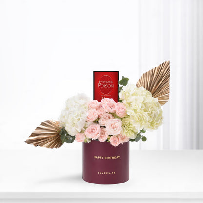 Golden Grace Birthday Bloom Box Perfume Combo - Zuvees.ae