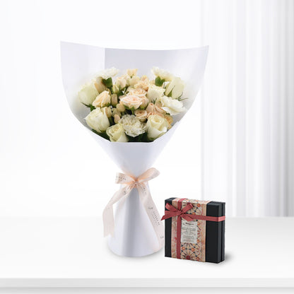 Grace &amp; Bloom Bouquet Chocolate Combo - Zuvees.ae