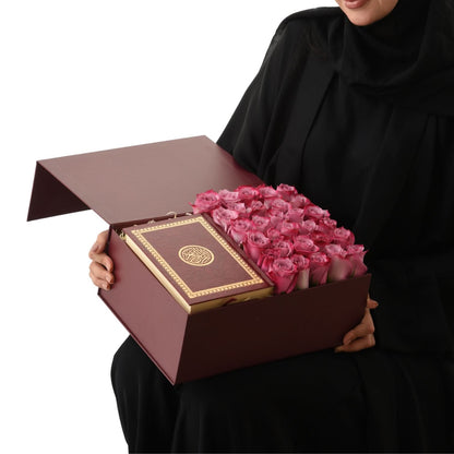 Noor &amp; Purple Roses Hamper - Zuvees.ae