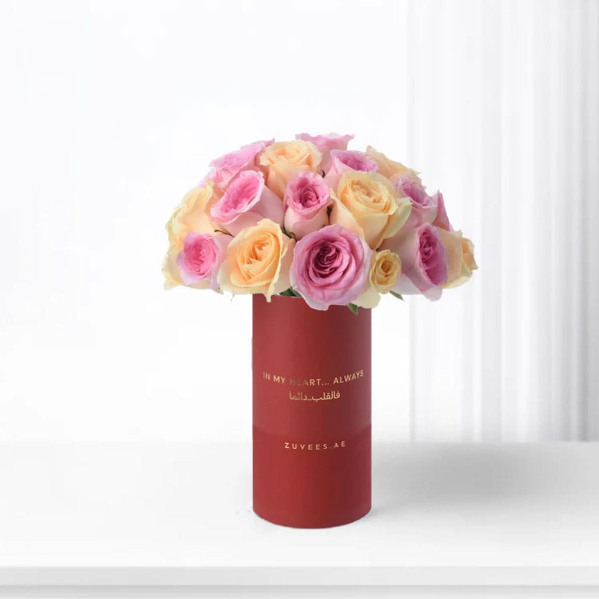 Peach &amp; Pink Delight Special Vase - Zuvees.ae