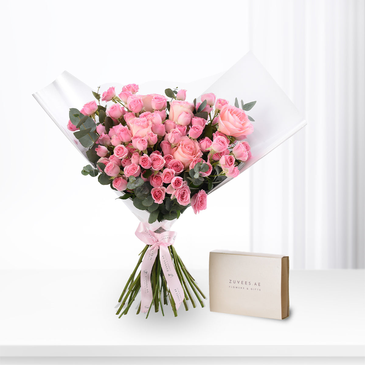 Pink Perfection with Chocolate Combo - Zuvees.ae