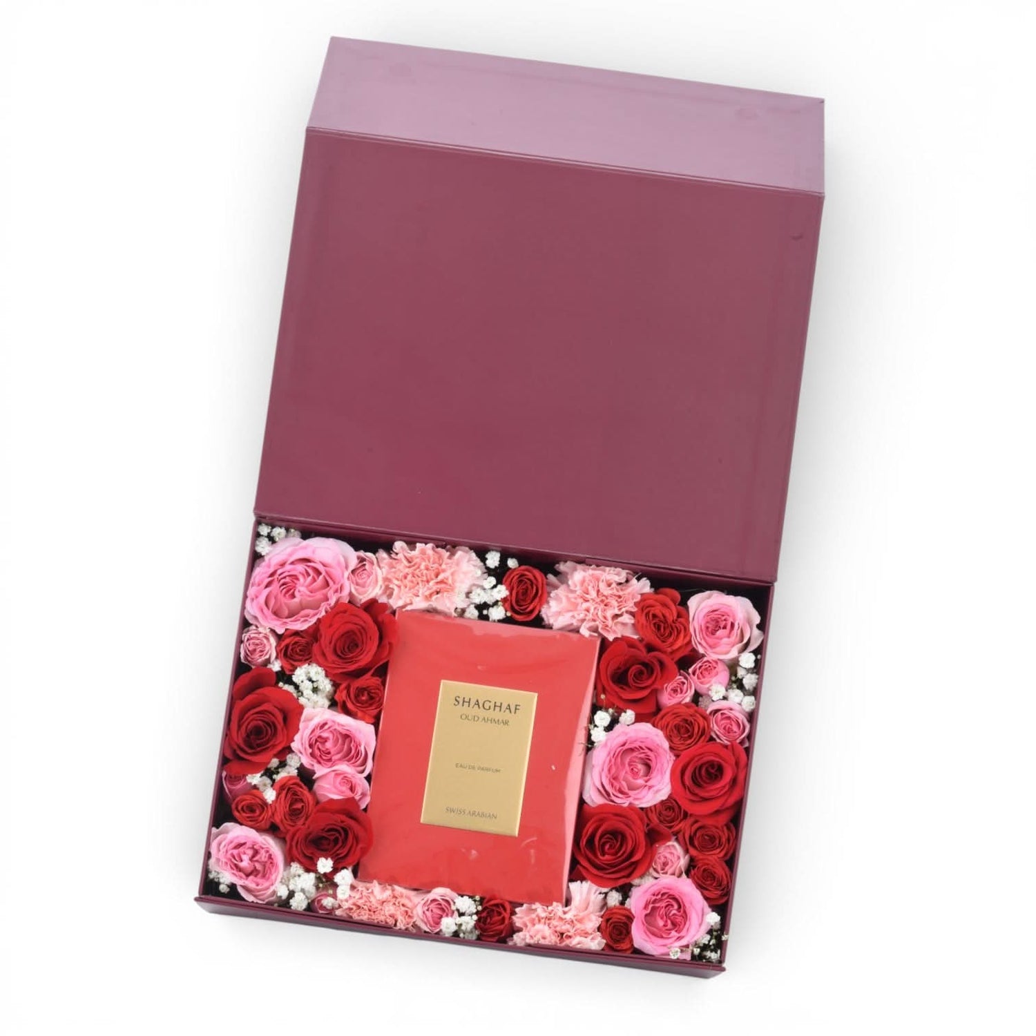Pinkish Love Bloom Hamper Box - Zuvees.ae