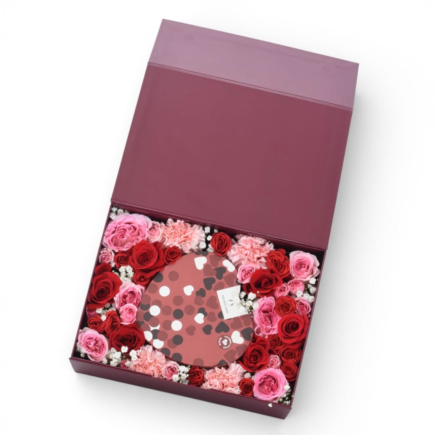 Pinkish Love Bloom Hamper Box - Zuvees.ae