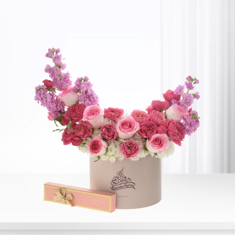 Rihla in Pink Ramadan Box Indulgence Combo - Zuvees.ae
