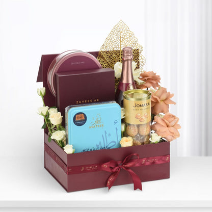 Roses Indulgence Hamper - Zuvees.ae