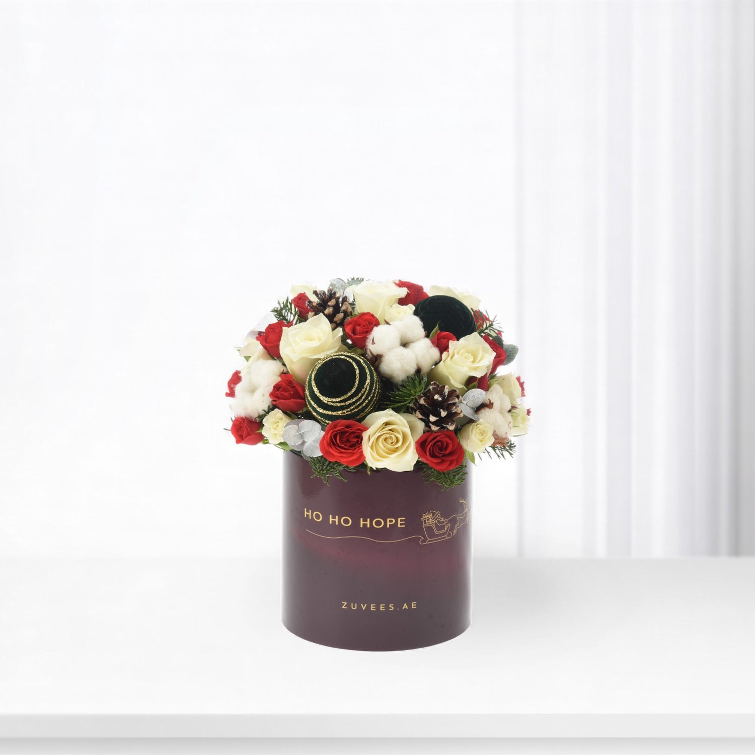 Snowfall Roses Bloom Box