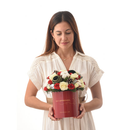 Snowfall Roses Bloom Box