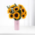 Vibrant sunflowers in pink "It&