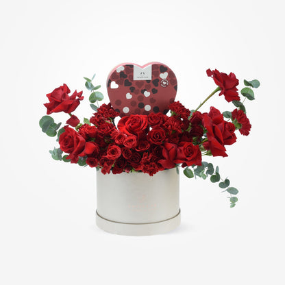 The Radiant Twenty Red Bloom Box with Body Shop