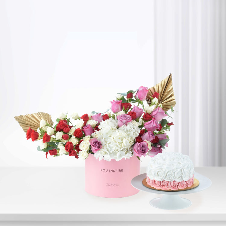 The Oasis Bloom &amp; Cake Combo