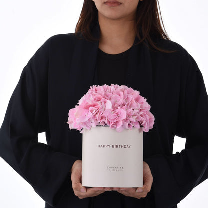 Blush Elegance Birthday Bloom Box - Zuvees.ae