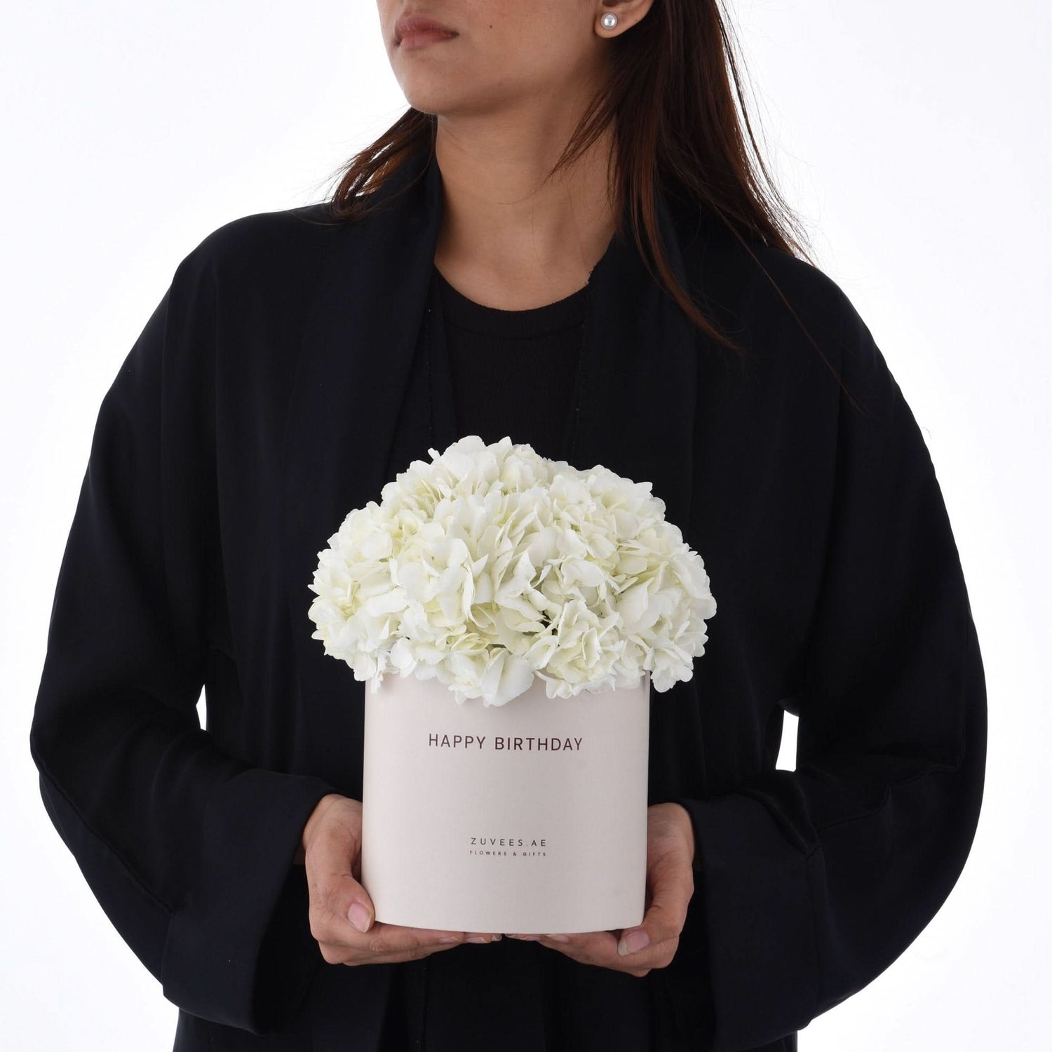 Pure Bliss Hydrangea Birthday Box - Zuvees.ae