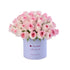 50 Blush Roses In Blue Vase To Mom - Zuvees.ae