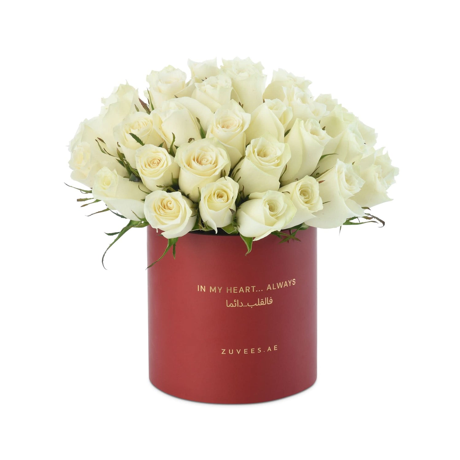 50 Celestial Roses In My Heart Always Vase - Zuvees.ae