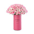 100 Pink Rose Majesty "You Inspire" Vase - Zuvees.ae